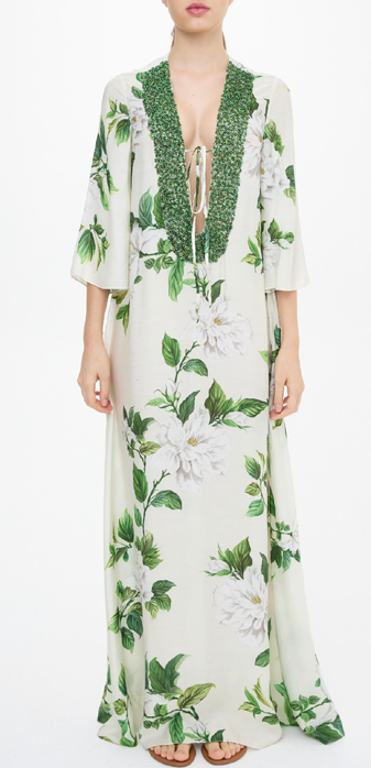 Kaftan Aurora Estampa Peônia